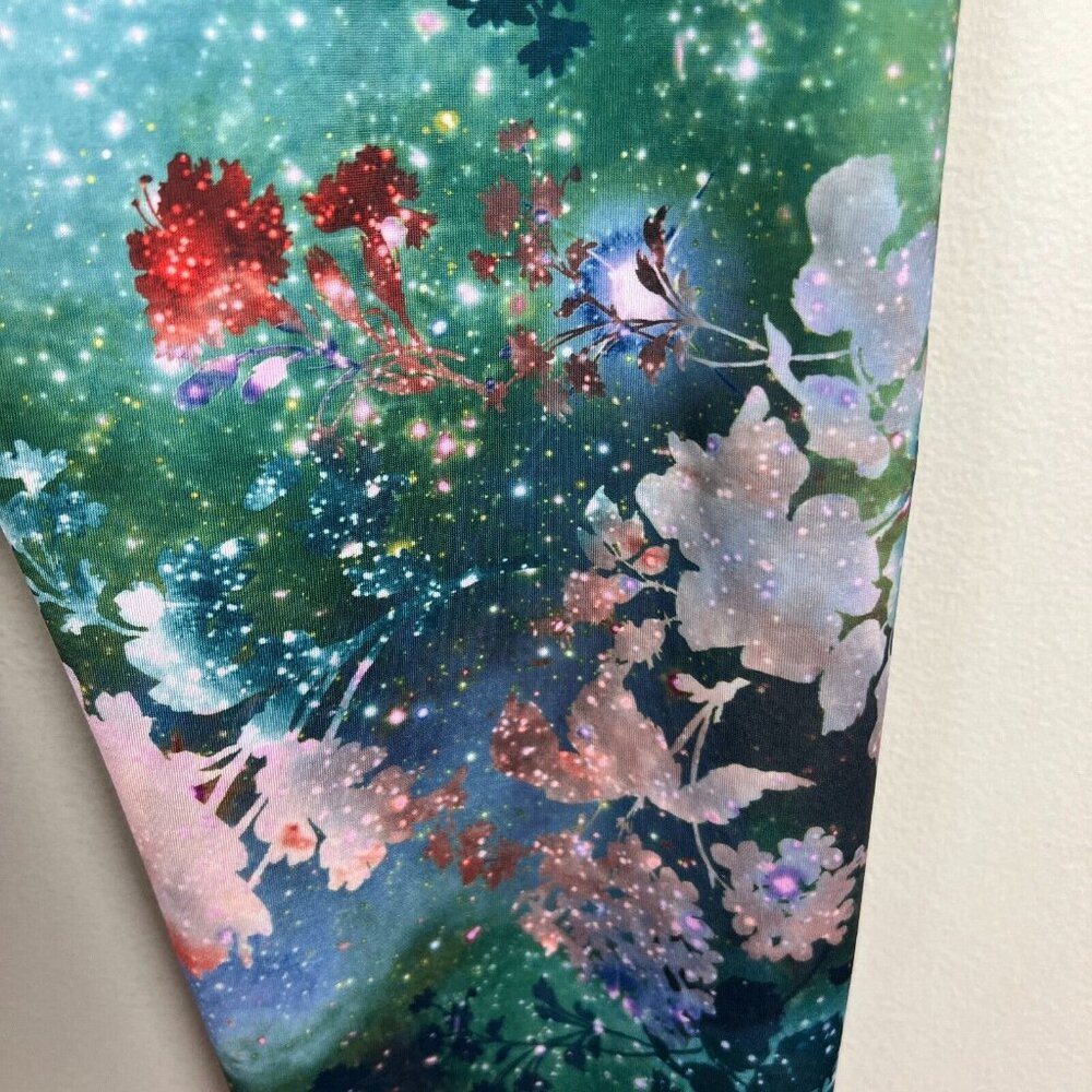 Onzie Leggings Womens Medium Large Charlie Colorful Floral Nature Galaxy Print - Picture 4 of 14